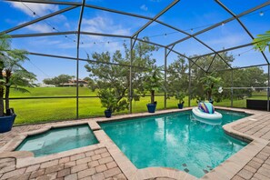 A heated pool