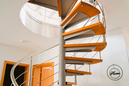 Penthouse by the cathedral, old town, 4 roof terraces, self-check 24/7, up to 6 people