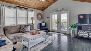 独立别墅, 多张床 (Whitesands Beach House - North) | 起居区