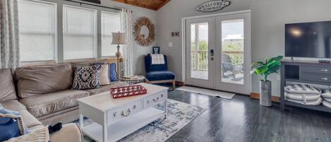 Ferienhaus, Mehrere Betten (Whitesands Beach House - North) | Wohnbereich