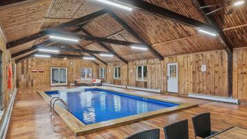 Indoor pool, a heated pool