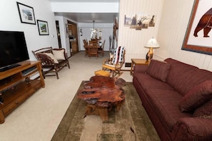 TV - 1BR Villa Hideaway | Shuttle, Pools + Golf Nearby (Champion)