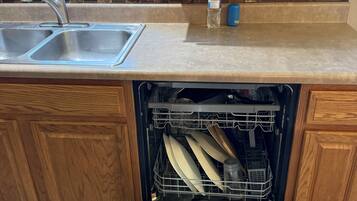 Microwave, oven, stovetop, dishwasher