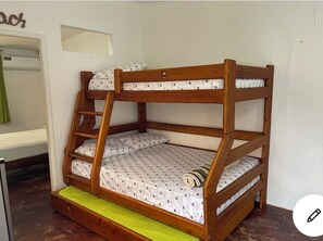 1 bedroom, iron/ironing board, internet, bed sheets