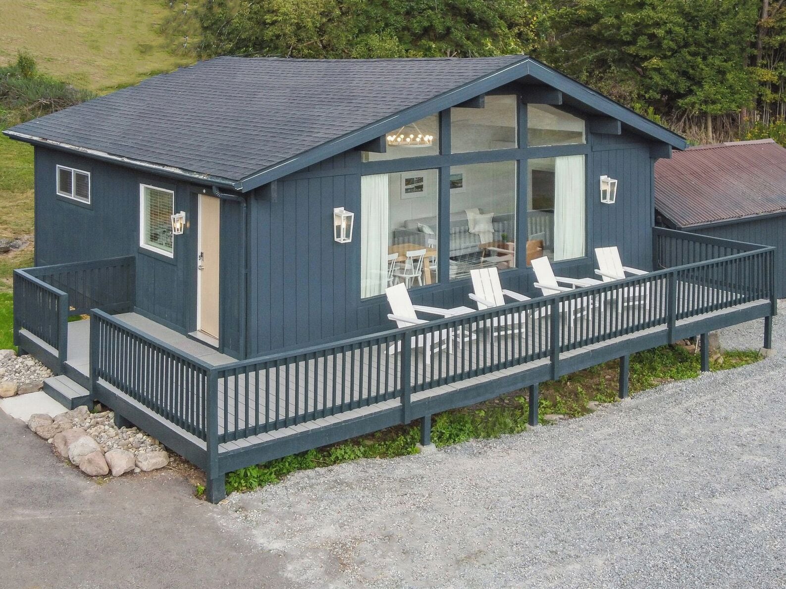 Chalet, 2 Bedrooms, Kitchen, Lake View | Terrace/patio