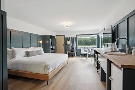 Studio Suite, 1 King Bed, Kitchenette, Lake View | Free WiFi