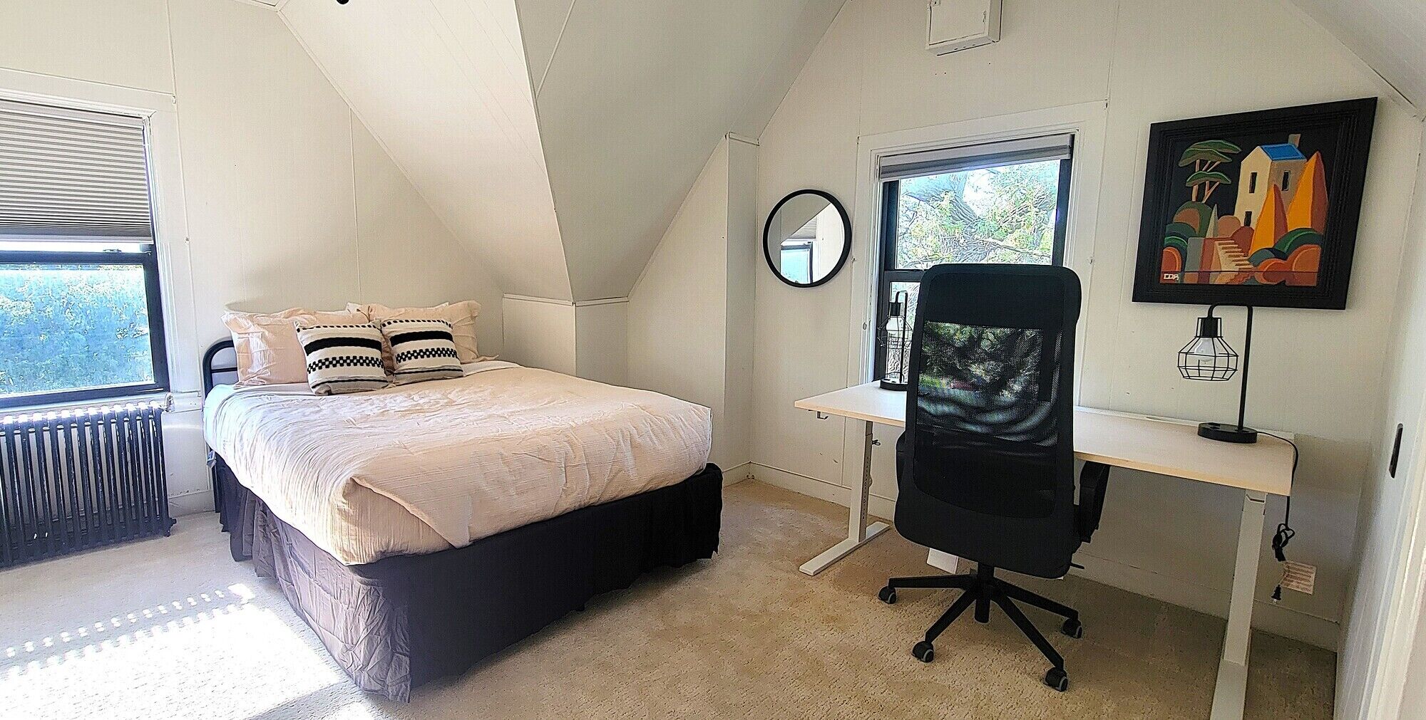 Double Room | Egyptian cotton sheets, premium bedding, down duvets, laptop workspace