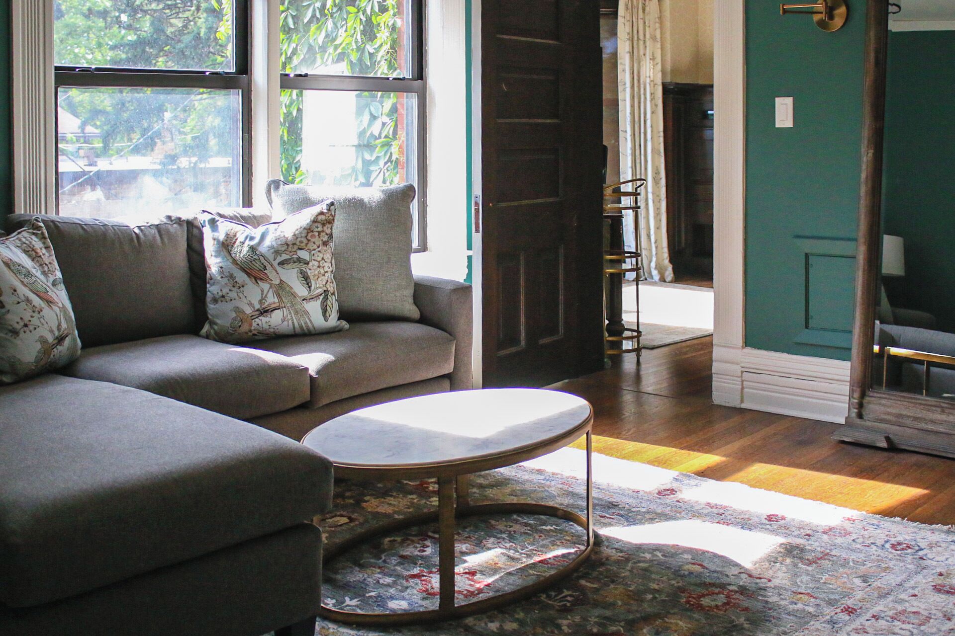 Luxury Suite, Garden View | Living area | 46-inch Smart TV with digital channels