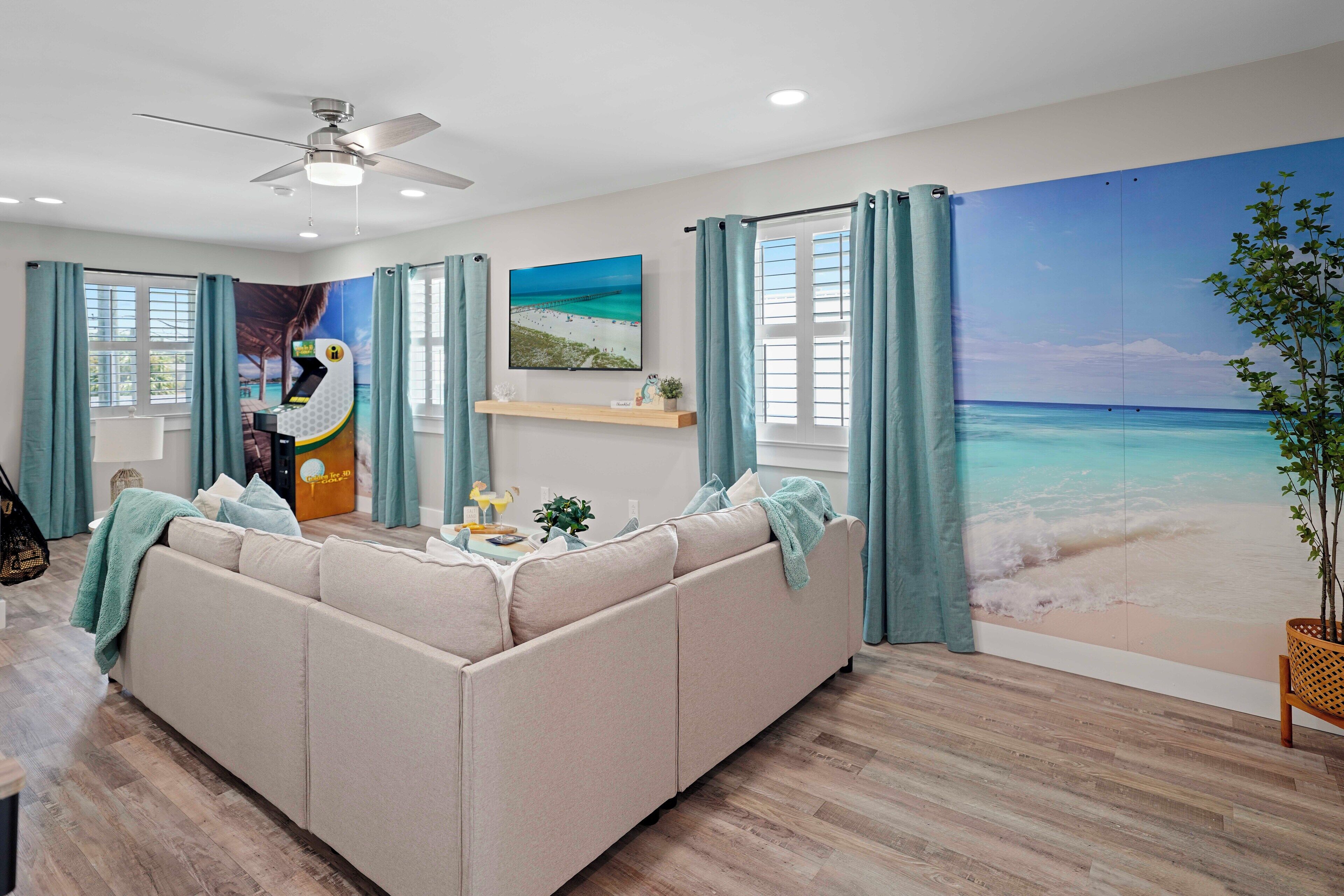 Téléviseur connecté, jeux vidéo, table de ping-pong