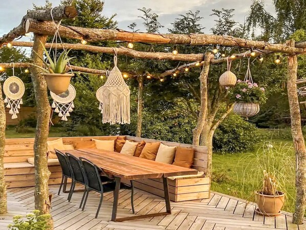 House | Outdoor dining - 5 Star Holiday Home in Nakskov (Ronde)