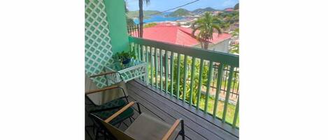 Studio, 1 King-Bett, Balkon, Hafenblick