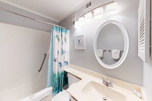 Douche, serviettes fournies