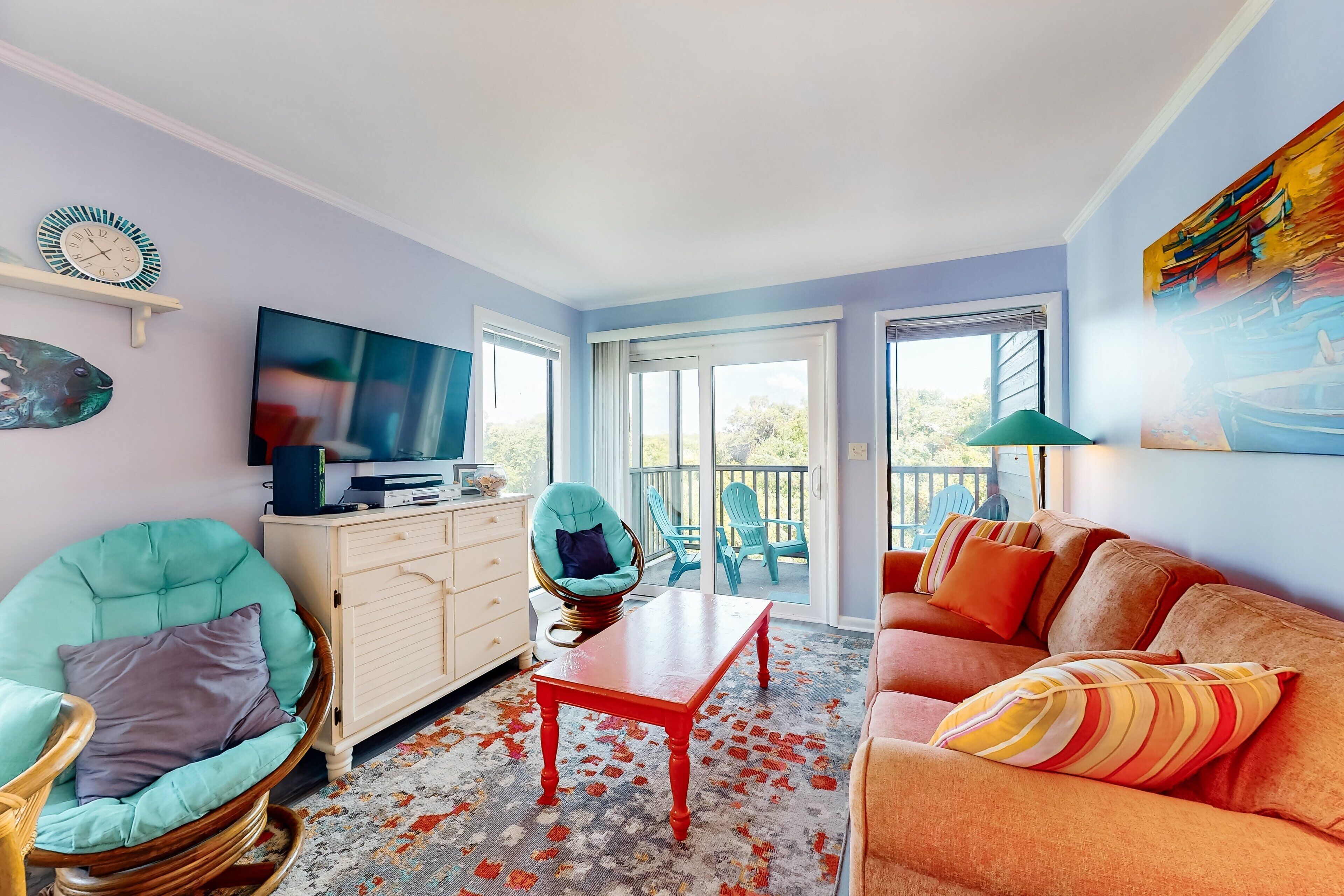 Televisión y reproductor de DVD 