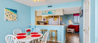 Ocean view condo with pool, sauna, gym, and tennis courts - walk to the beach