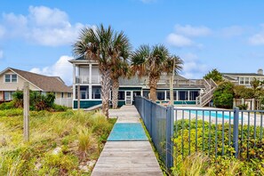 Exterior - Completely renovated, oceanfront home with private pool, deck, WiFi & AC (Atlantic Beach)