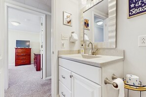 Hair dryer, towels