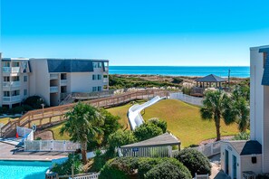 Exterior - Third-Floor Ocean-View Condo Overlooking Courtyard w/Private Balcony, Free WiFi (Atlantic Beach)