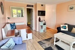 TV, DVD player, table tennis