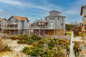 Exterior - Oceanfront, Dog-Friendly, 4-Bedroom w/ Private Hot Tub, Ocean View, AC, WiFi (Avon)