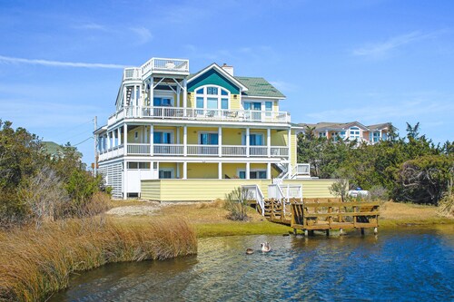 Waterfront home with private pool, hot tub, pool table & theater- near the beach