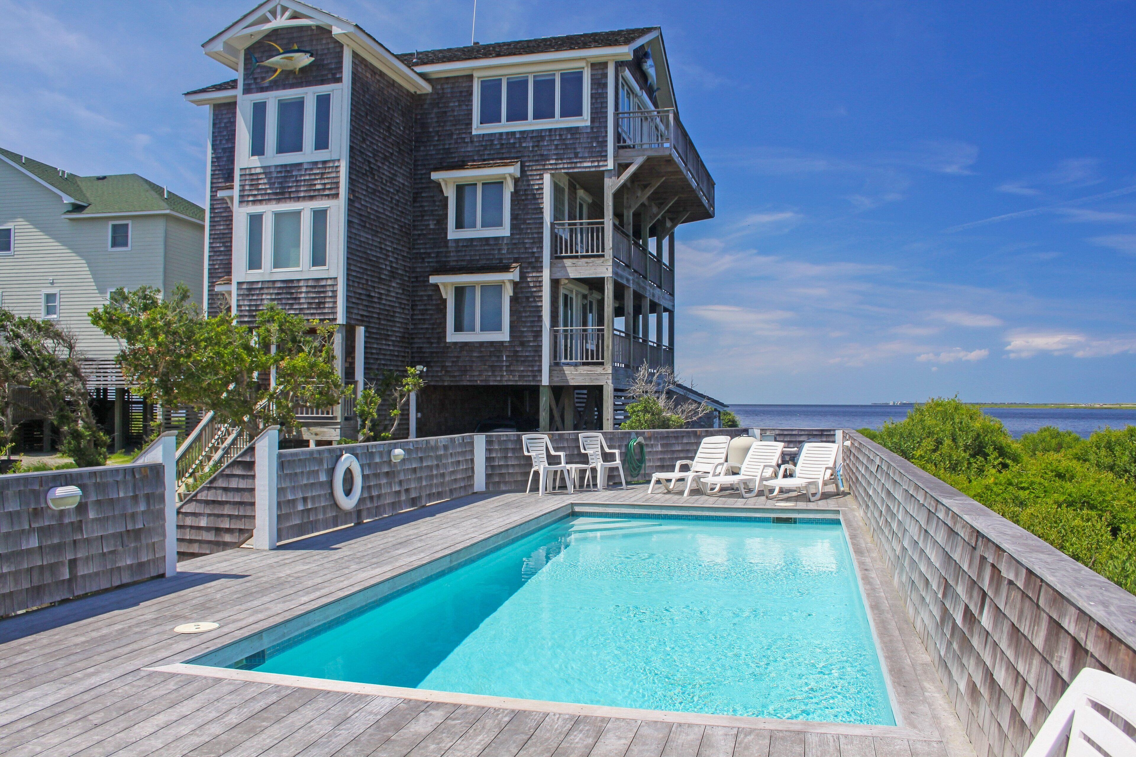 A heated pool