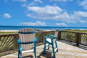 Property grounds - Oceanfront home with 2-tier deck, beach access & sunrise views - 2 dogs welcome (Frisco)