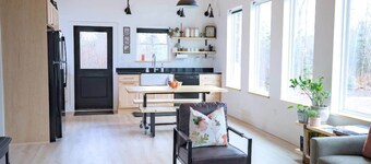 Forest Cabin with Wall of Windows