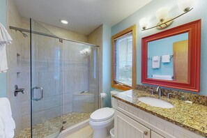 Shower, towels