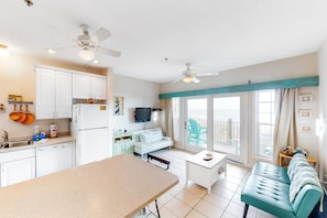 TV, DVD player - Oceanfront, dog-friendly condo with ocean view, pool & central AC (Hatteras)