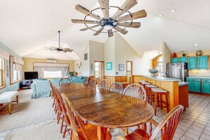 Interior - Coastal home with private pool, game room, media lounge, oceanside deck (Waves)