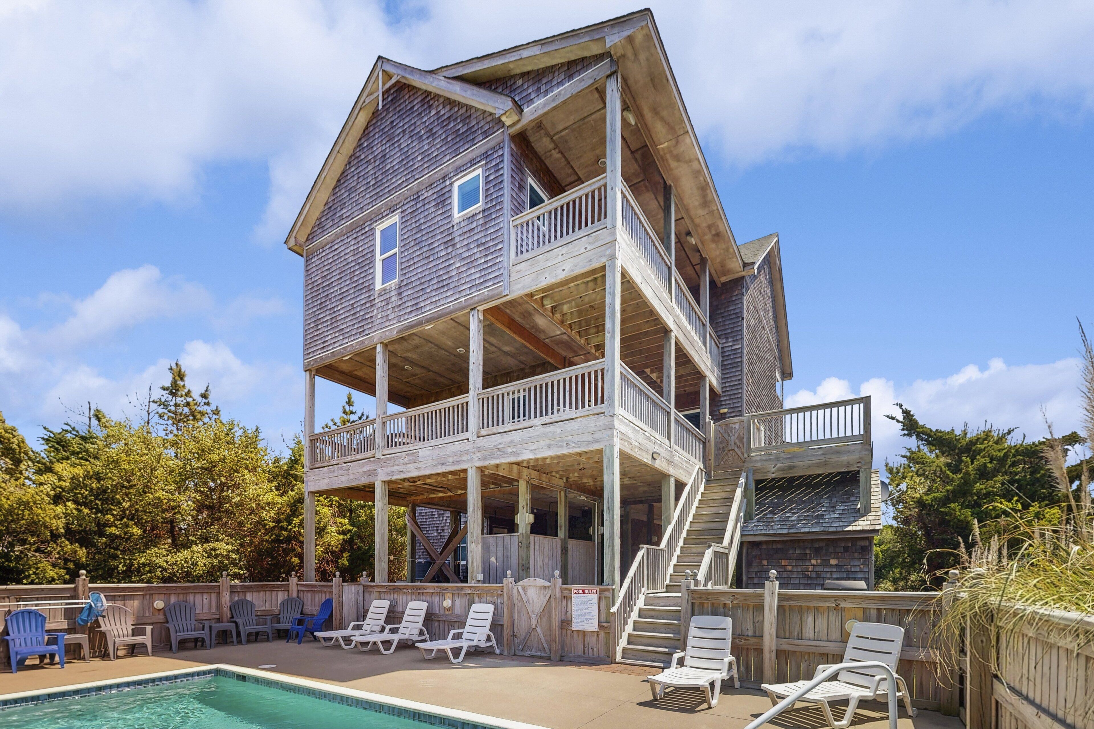 Et oppvarmet basseng