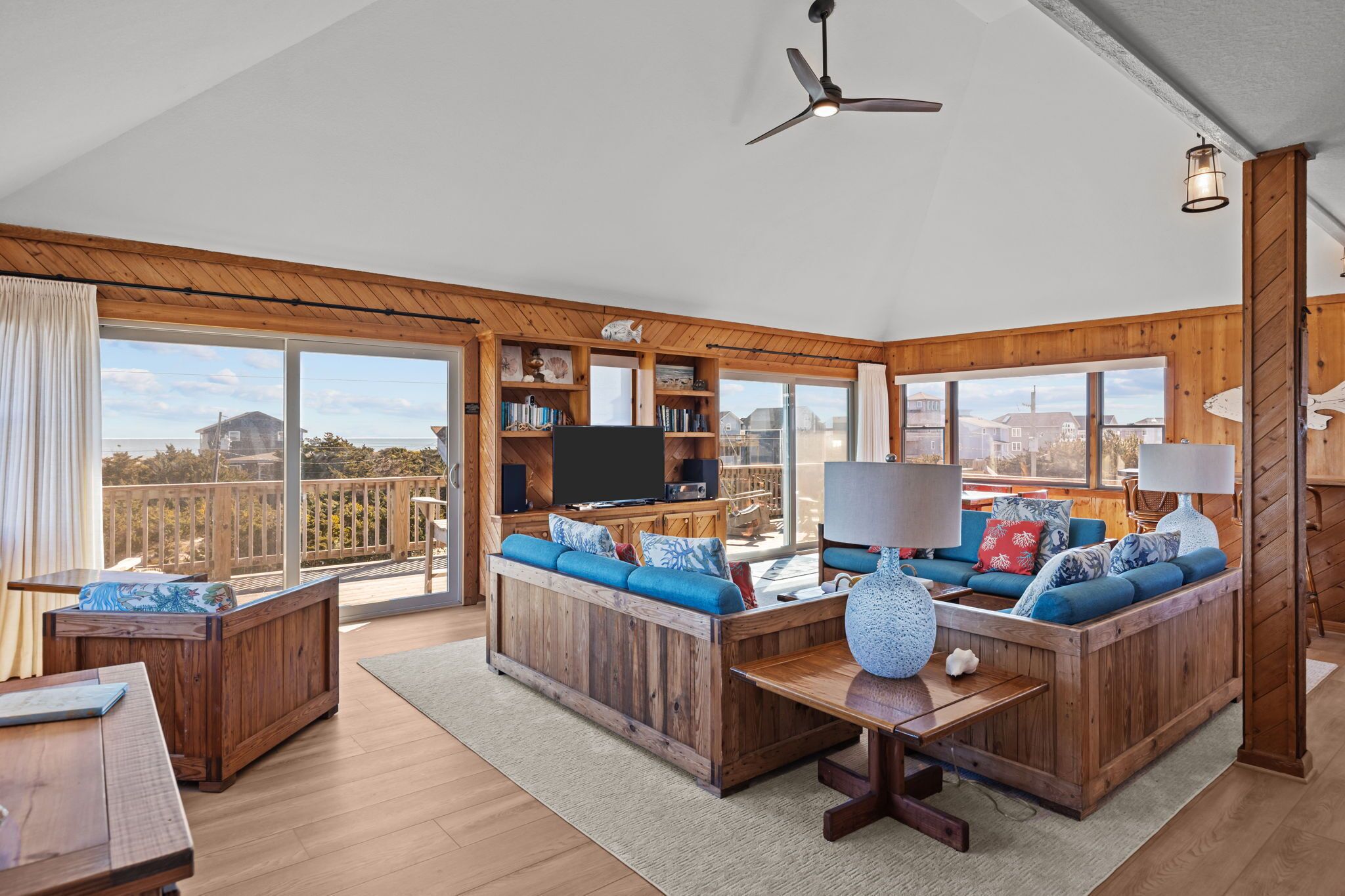 TV, DVD player, books