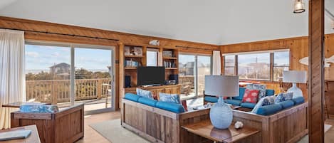 Televisión, reproductor de DVD y libros