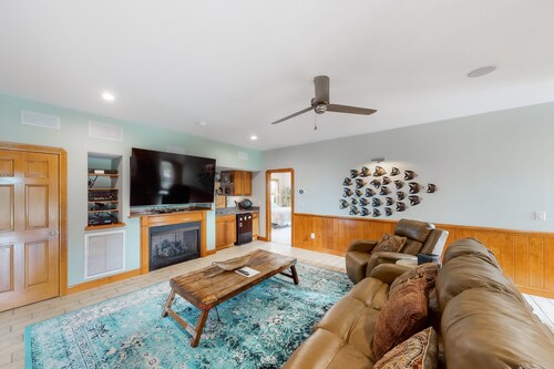 Waterfront home with ocean views, private pool, hot tub, & Tesla/EV charger