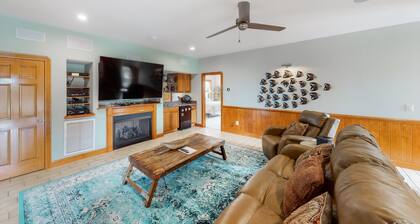 Waterfront home with ocean views, private pool, hot tub, & Tesla/EV charger