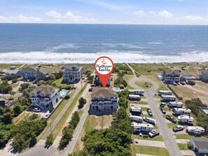 Exterior - Ocean-view home with pool, hot tub, grill, decks & pool table (Waves)