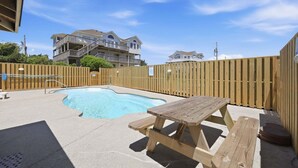 Pool - Ocean-view home with pool, hot tub, grill, decks & pool table (Waves)