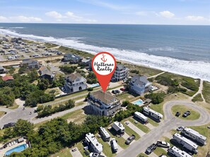 Exterior - Ocean-view home with pool, hot tub, grill, decks & pool table (Waves)