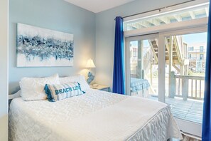 6 bedrooms, desk, iron/ironing board, travel crib - Oceanview Waterfront Retreat with Private Pool & Hot Tub — Just Steps to the Beach! (North Topsail Beach)