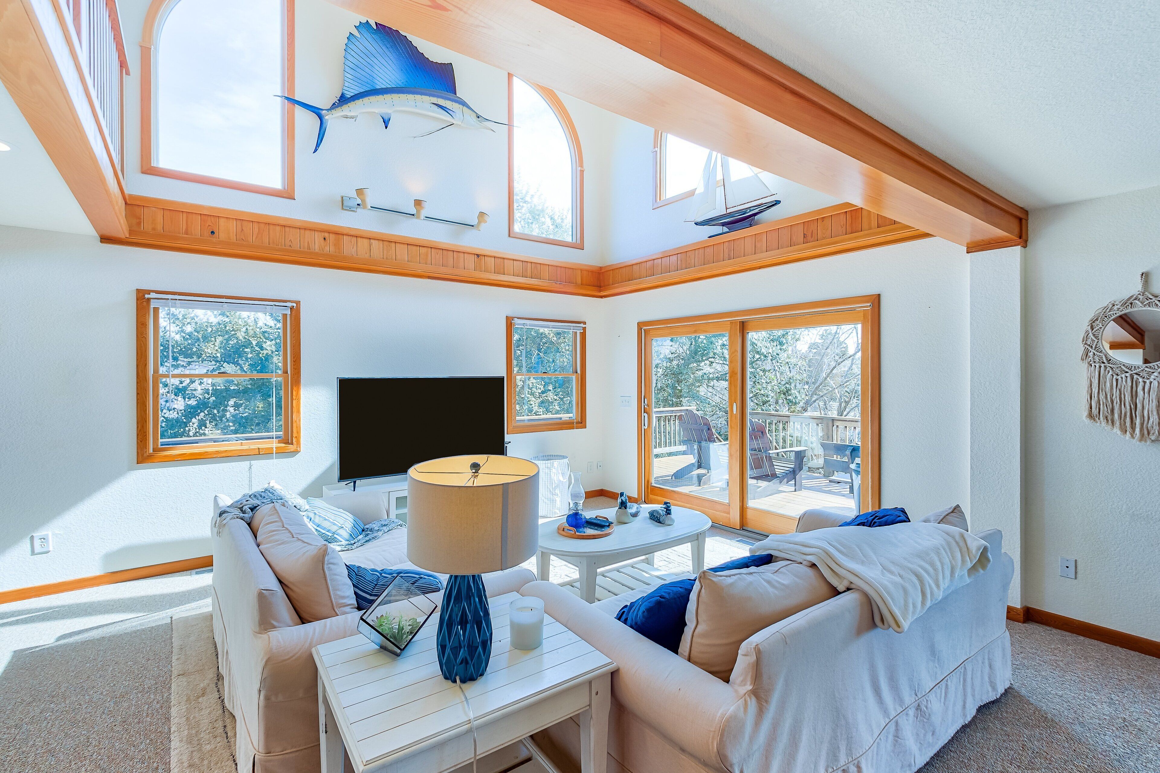 Télévision, table de tennis de table