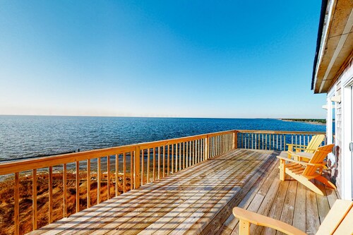Waterfront home with stunning Sound view, private hot tub, pool - 2 dogs OK