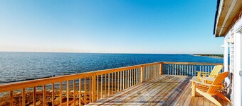Waterfront home with stunning Sound view, private hot tub, pool - 2 dogs OK