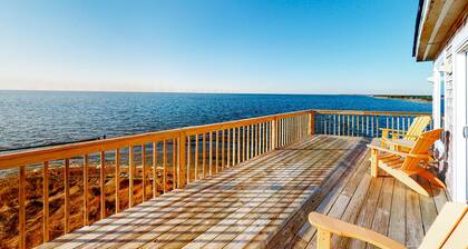 Waterfront home with stunning Sound view, private hot tub, pool - 2 dogs OK