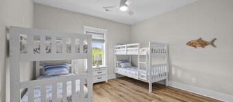 Stunning new build home with shared pool and private hot tub, close to beach