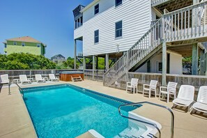 A heated pool