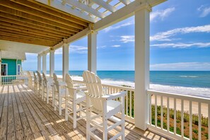 Property grounds - Beachfront home with private heated pool, hot tub, & elevator (North Topsail Beach)