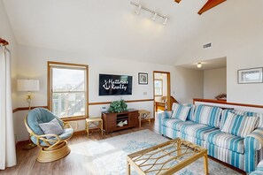 Smart TV, DVD player, books