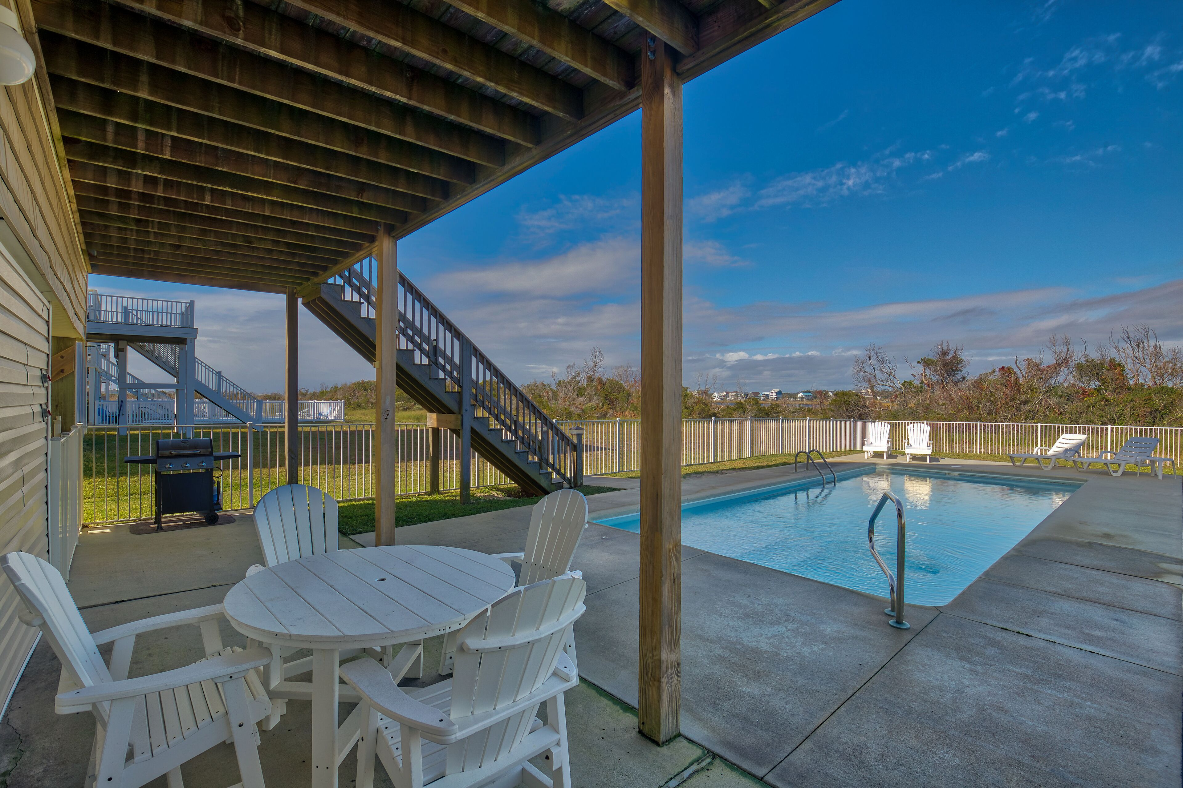 Et oppvarmet basseng