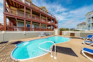 A heated pool