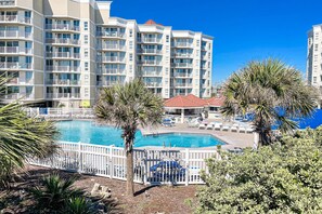 Et oppvarmet basseng